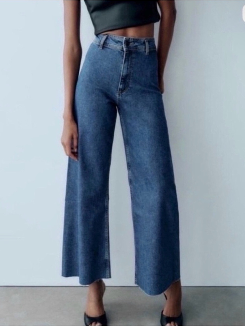 Zara Wide-Leg High-Rise Jeans